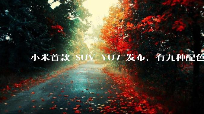 小米首款 SUV YU7 发布,有九种配色,25.35 万元起售,该车市场竞争力如何?你会买吗?